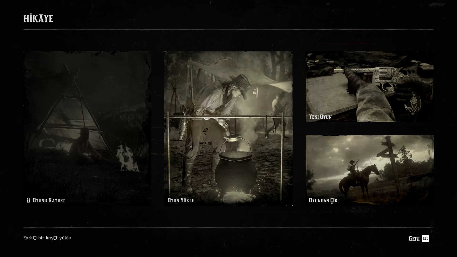 rdr2 oyunu kaydetme